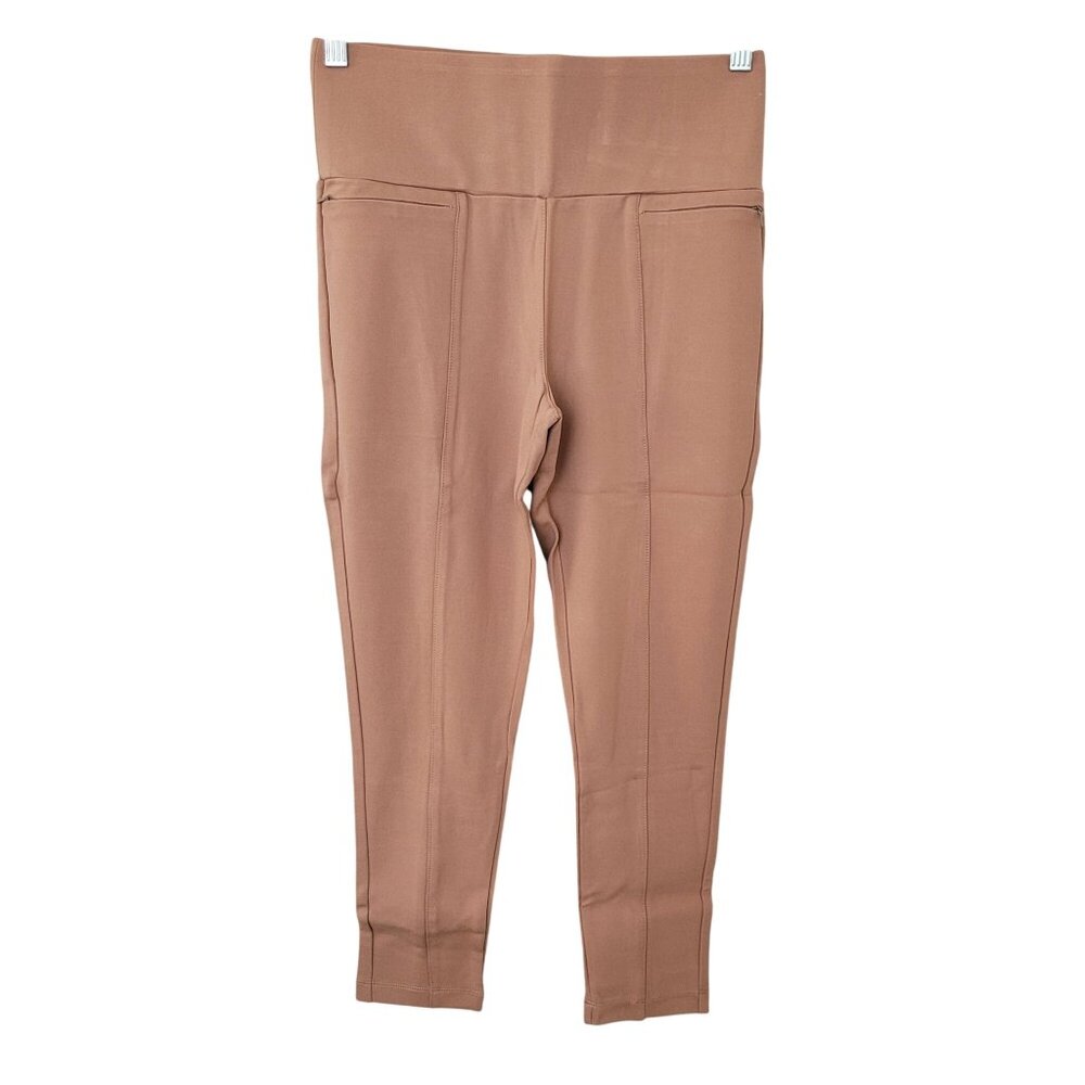Betabrand Petite Powder Down DPYP Dress Pant Yoga Pant Womens Size SP Tan NWOT